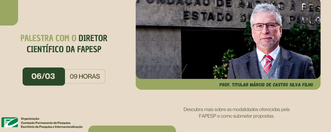 Palestra "A FAPESP e a Ciência no Estado de São Paulo"
