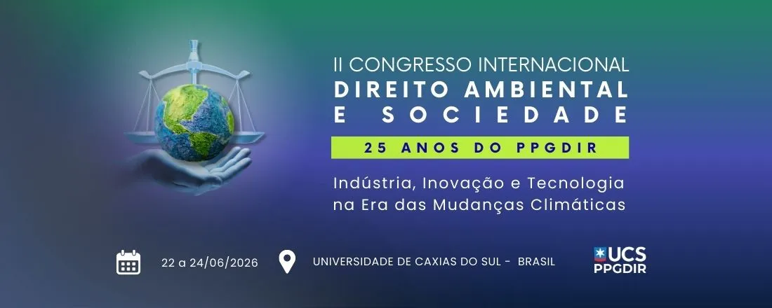 II Congresso Internacional Direito Ambiental e sociedade