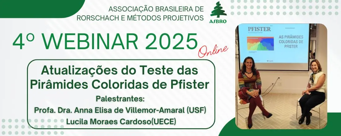 4º Webinar ASBRo - As Pirâmides Coloridas de Pfister