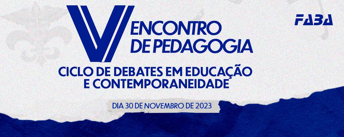 V Encontro de Pedagogia