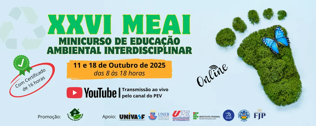 XXVI Minicurso de Educação Ambiental Interdisciplinar