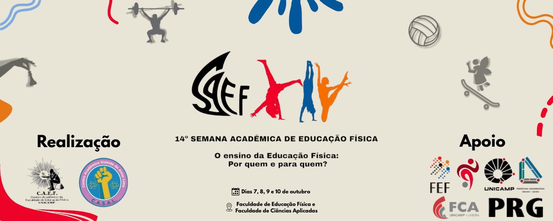14ª Semana Acadêmica de Educação Física (SAEF) - Unicamp