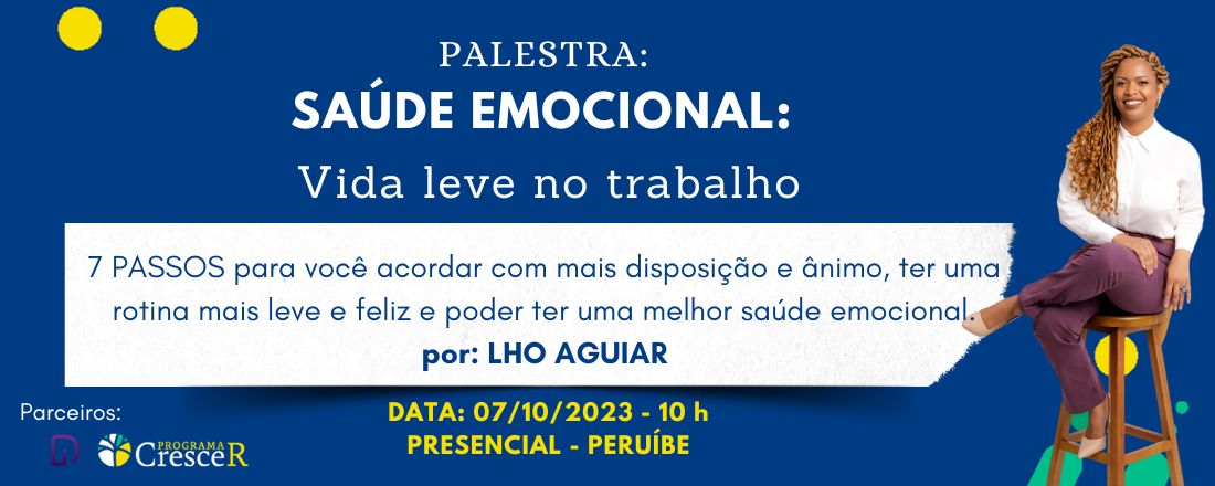 Palestra: Saúde Emocional - Vida Leve no Trabalho