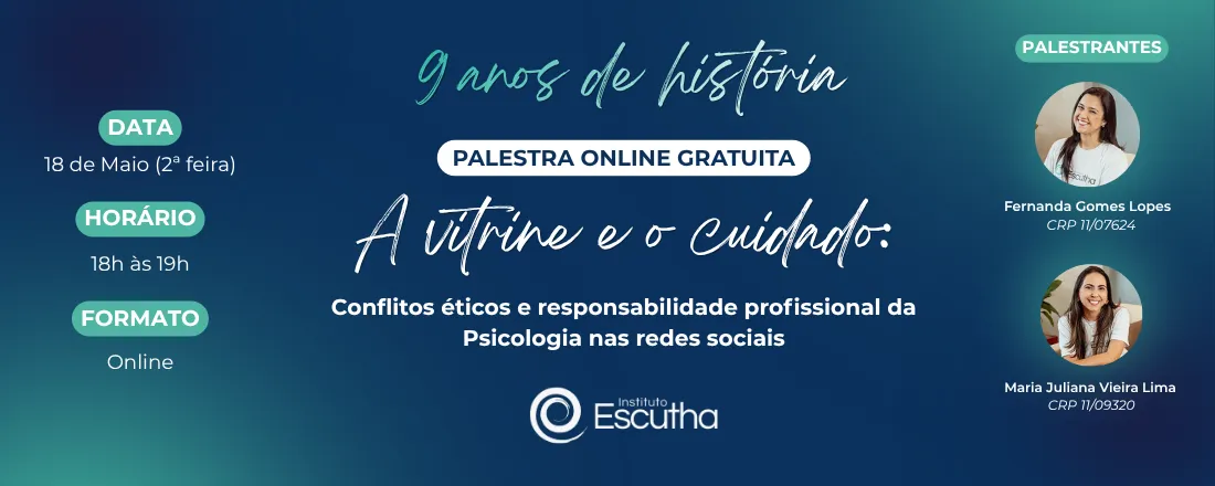 A vitrine e o cuidado: Conflitos éticos e responsabilidade profissional da Psicologia nas redes sociais