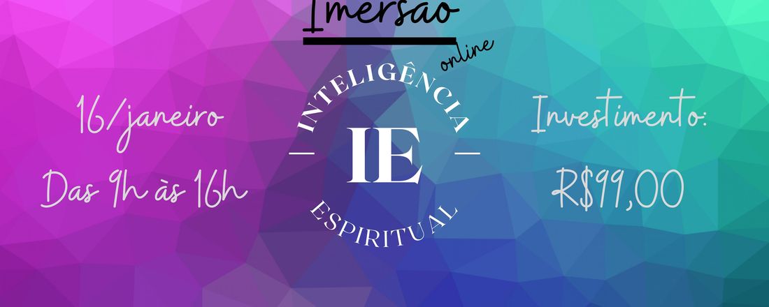 Imersão INTELIGÊNCIA ESPIRITUAL