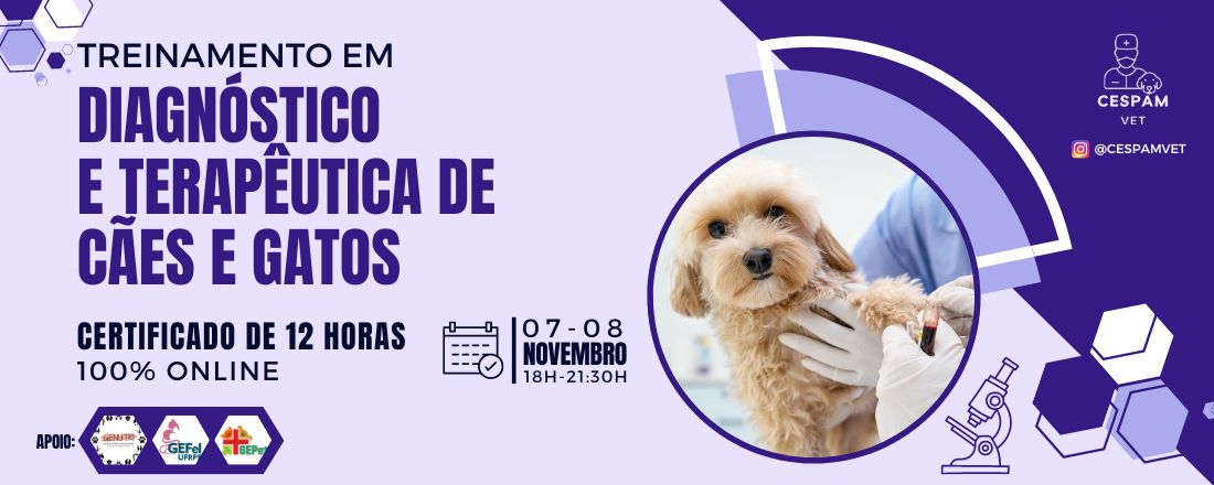 Treinamento em Diagnóstico e Terapêutica de Cães e Gatos