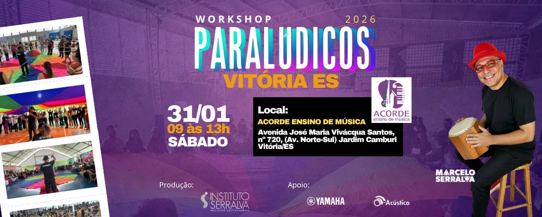 LUDIMÚSICA 2026 - PARALÚDICOS EM VITÓRIA ES