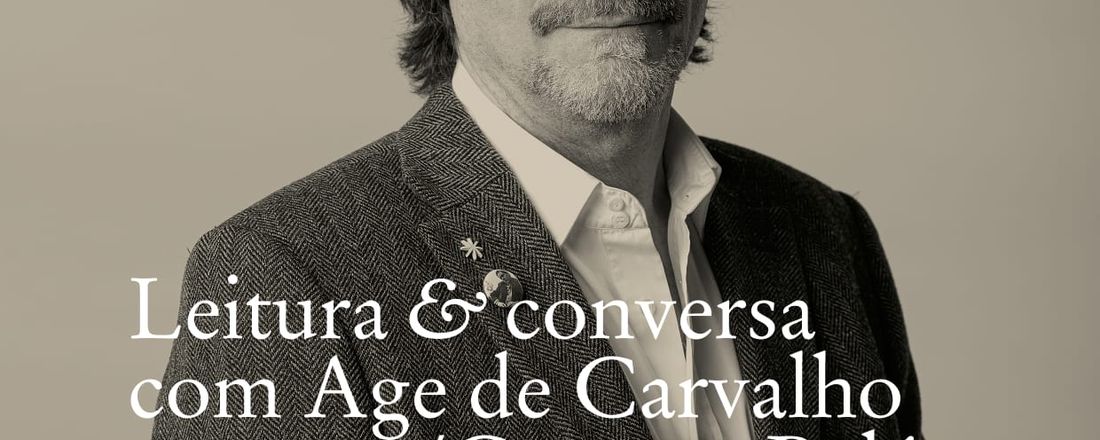 Café com Letras: diálogo poético com Age de Carvalho