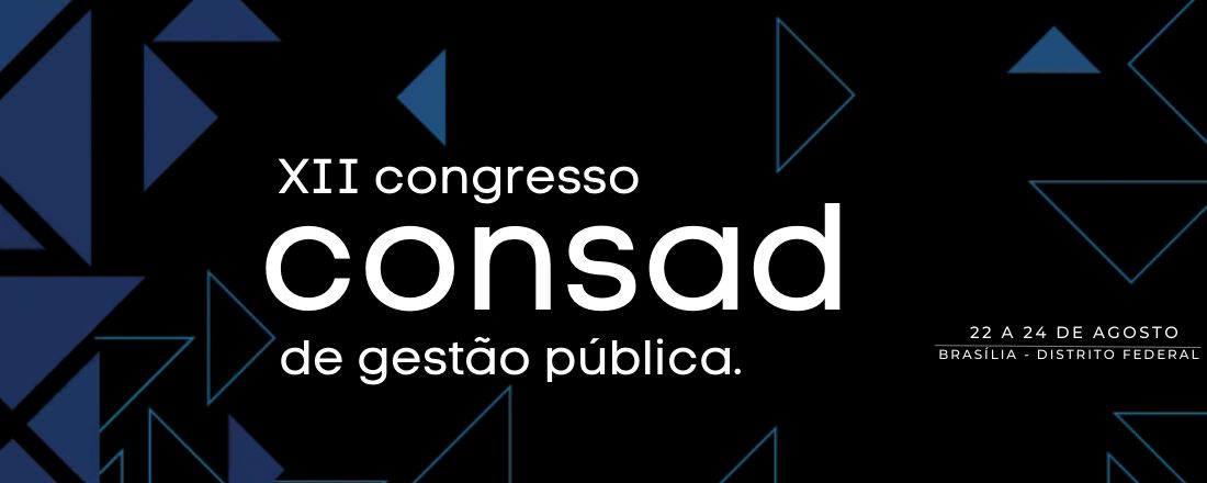 XII CONGRESSO CONSAD DE GESTÃO PÚBLICA