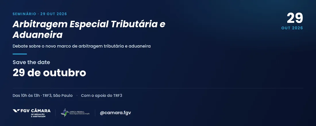 Arbitragem Especial Tributária e Aduaneira