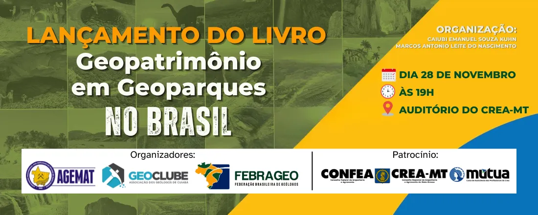 Lançamento do Livro Geopatrimônio em Geoparques no Brasil