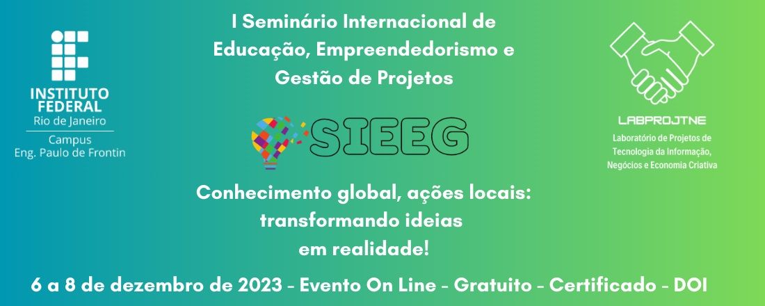 I Seminário Internacional de Educação, Empreendedorismo e Gestão de Projetos