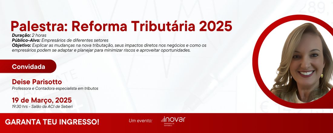 Palestra: Reforma Tributária 2025