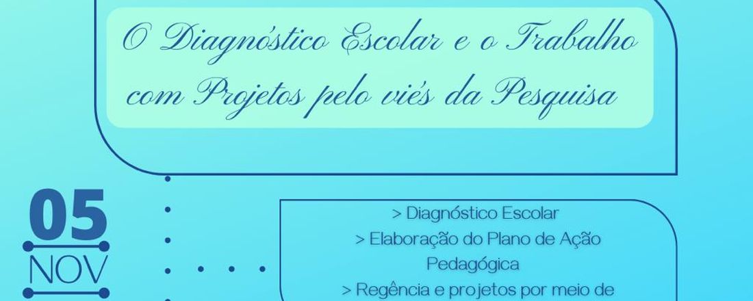 VI SEMINÁRIO DO PROGRAMA RESIDÊNCIA PEDAGÓGICA - IF GOIANO: O DIAGNÓSTICO ESCOLAR E O TRABALHO COM PROJETOS PELO VIÉS DA PESQUISA