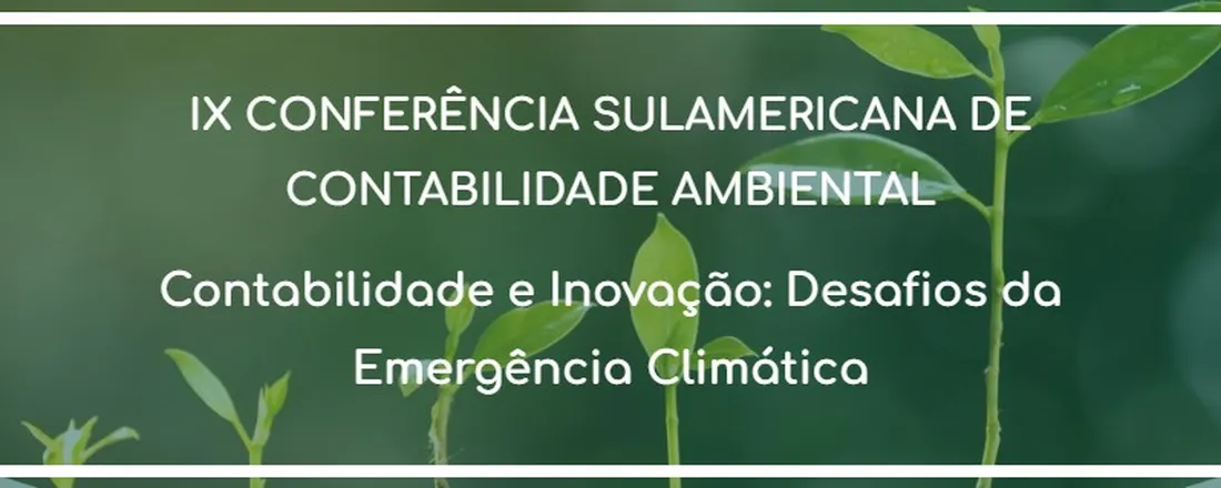 IX Conferência SulAmericana de Contabilidade Ambiental