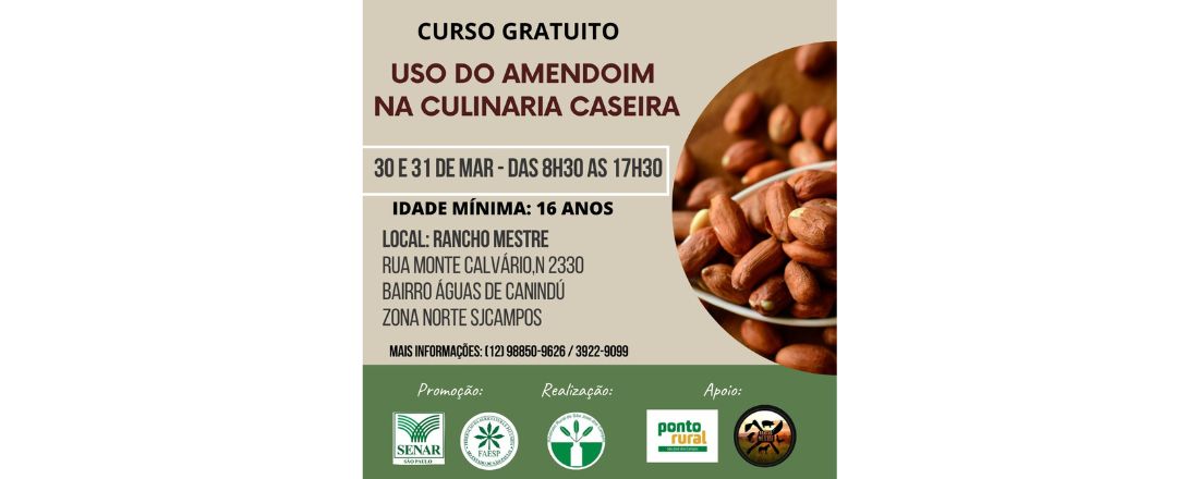 USO DO AMENDOIM NA CULINÁRIA CASEIRA