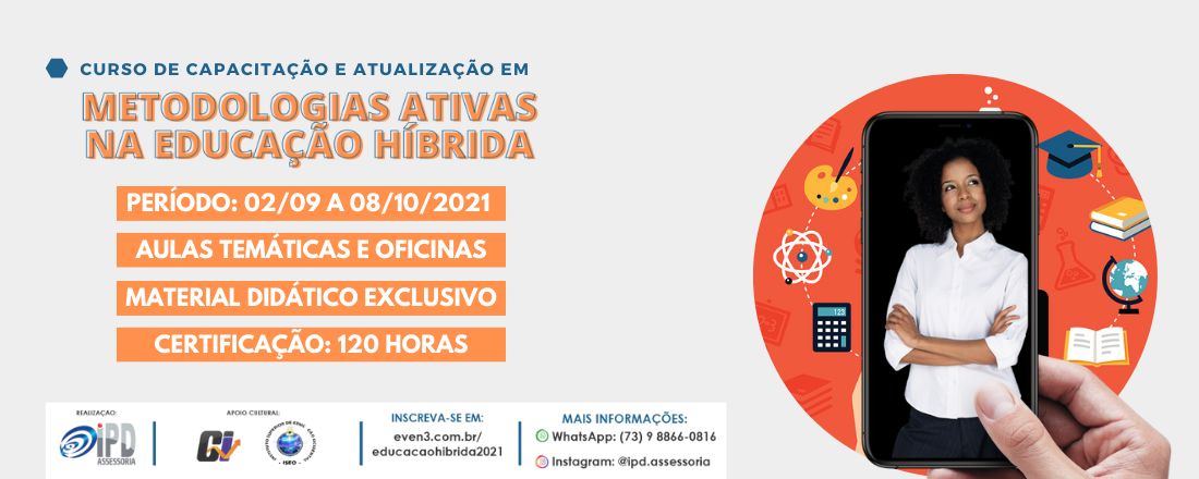 CURSO DE METODOLOGIAS ATIVAS NA EDUCAÇÃO HÍBRIDA