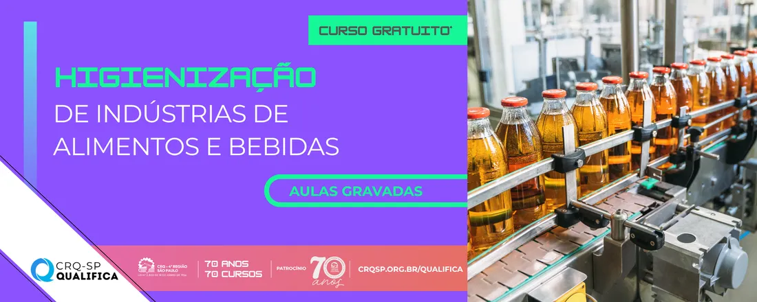 Curso Higienização de Indústrias de Alimentos e Bebidas