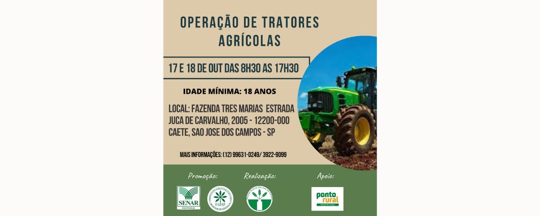 OPERAÇÃO DE TRATORES AGRÍCOLAS