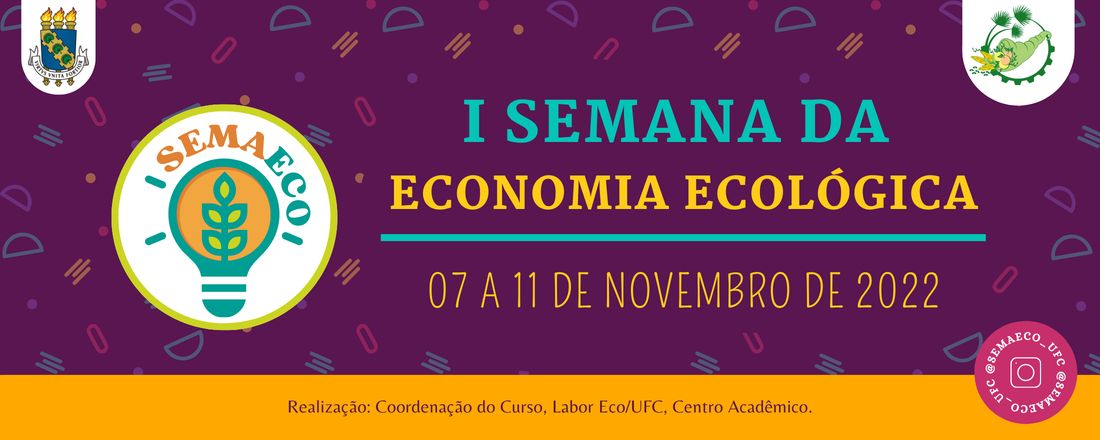 I Semana da Economia Ecológica - SemaEco