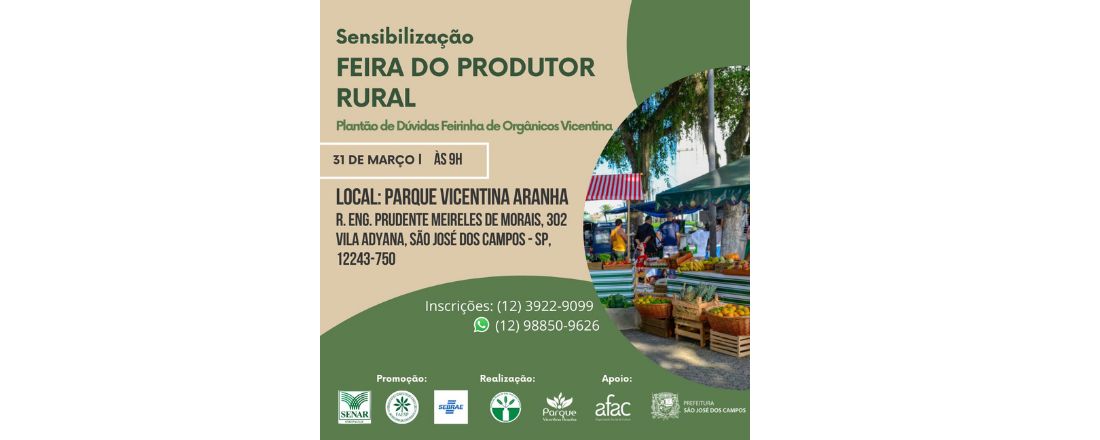 FEIRA DA PRODUTOR RURAL - SENSIBILIZAÇÃO