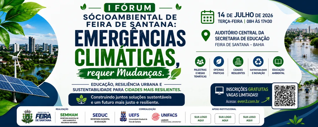 I Fórum Socioambiental de Feira de Santana: Emergências Climáticas requer Mudanças 2026