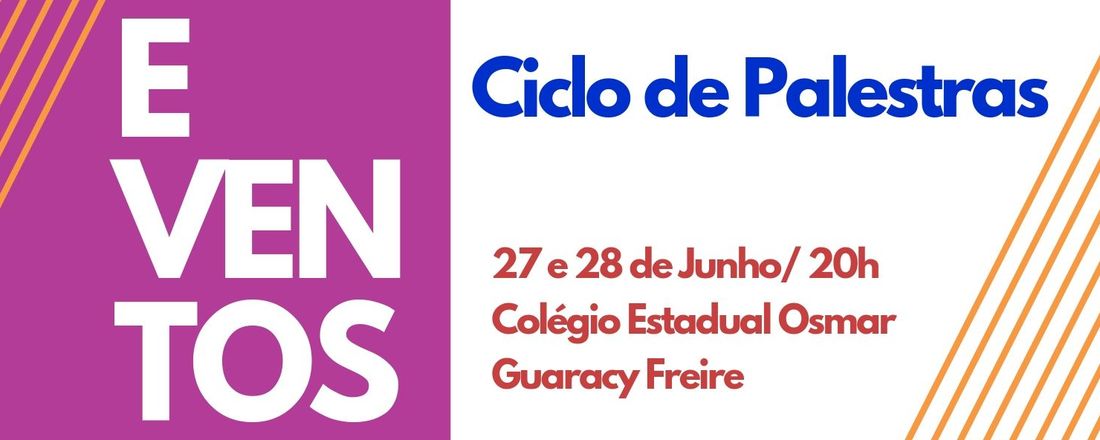 Ciclo de Palestras - Técnico em eventos