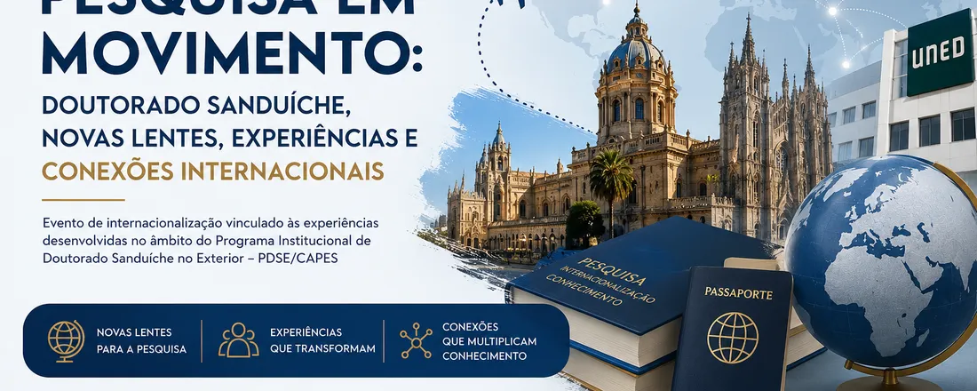 Pesquisa em movimento: doutorado sanduíche, novas lentes, experiências e conexões internacionais