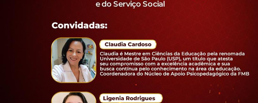 Ciclo de Debates Interdisciplinar: Saúde Mental e PcD sob a Ótica da Pedagogia e do Serviço Social