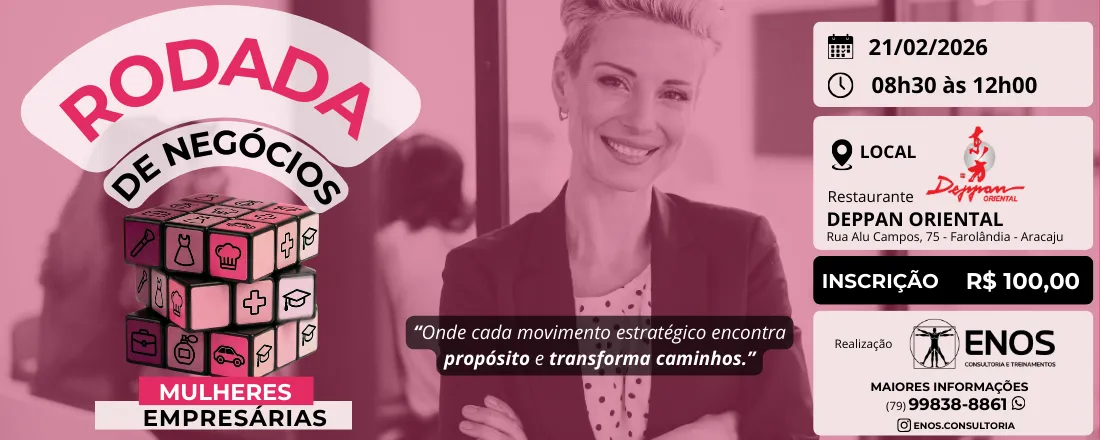 RODADA DE NEGÓCIOS DE MULHERES EMPRESÁRIAS