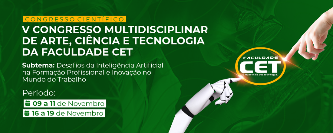 V Congresso Multidisciplinar de Arte, Ciência e Tecnologia