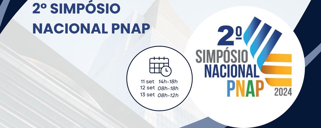 2º Simpósio Nacional PNAP