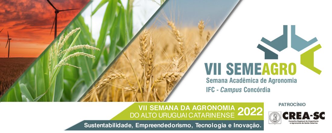 VII SEMEAGRO - Semana Acadêmica do Curso de Agronomia - IFC Concórdia