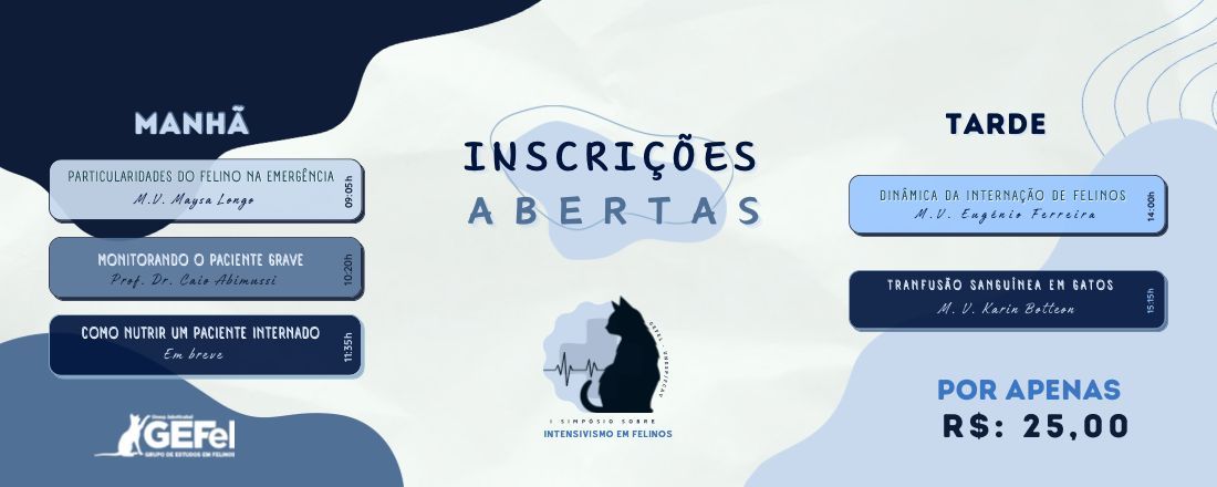 I Simpósio de Intensivismo em Felinos
