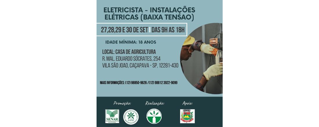 ELETRICISTA - INSTALACOES ELETRICAS (BAIXA TENSAO) - FP