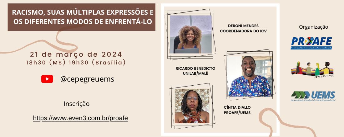 RACISMO, SUAS MÚLTIPLAS EXPRESSÕES E OS DIFERENTES MODOS PARA ENFRENTÁ-LO.