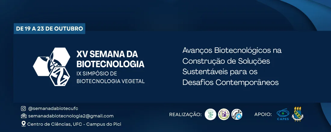 XV Semana da Biotecnologia E IX Simpósio de Biotecnologia Vegetal