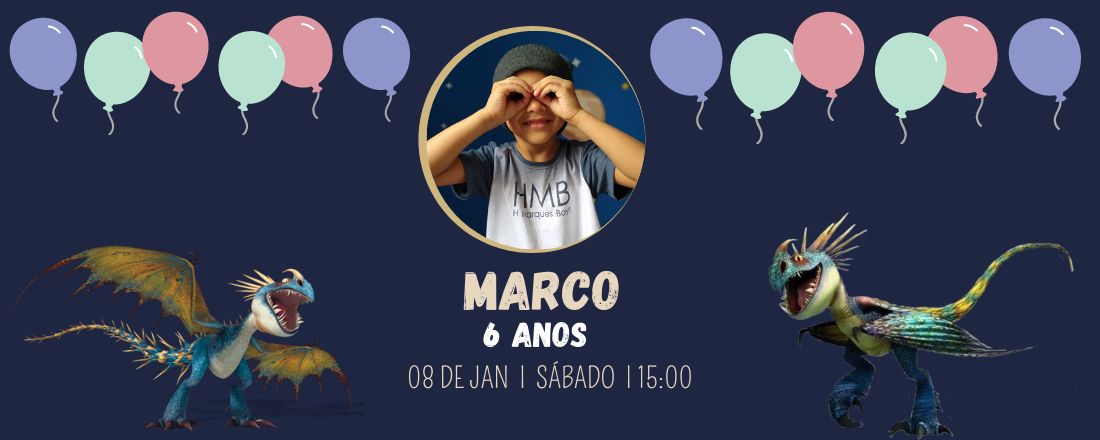 Marco faz 6 anos!