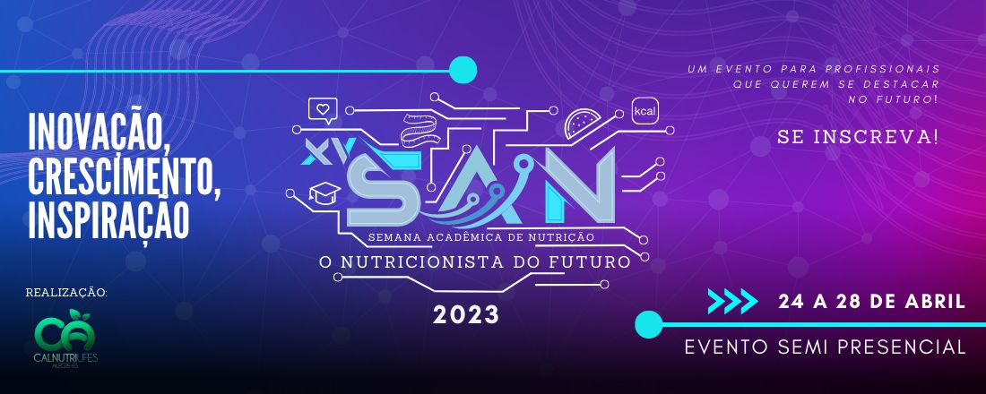 XV Semana Acadêmica de Nutrição - UFES campus Alegre