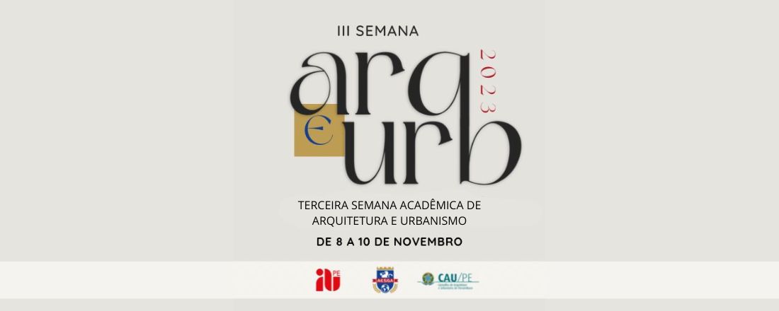 III Semana Acadêmica de Arquitetura e Urbanismo