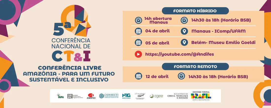 Conferência Livre "Amazônia - para um futuro sustentável e inclusivo"