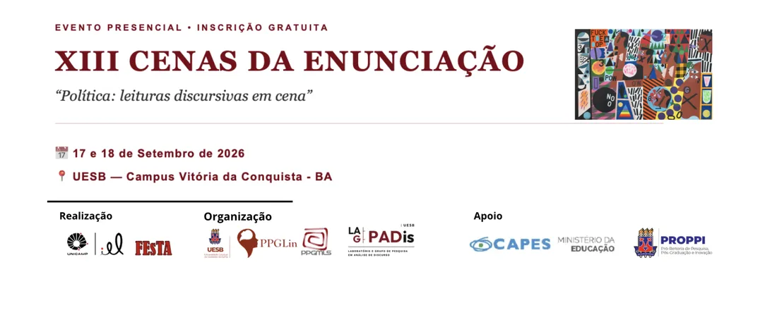 XIII Cenas da Enunciação