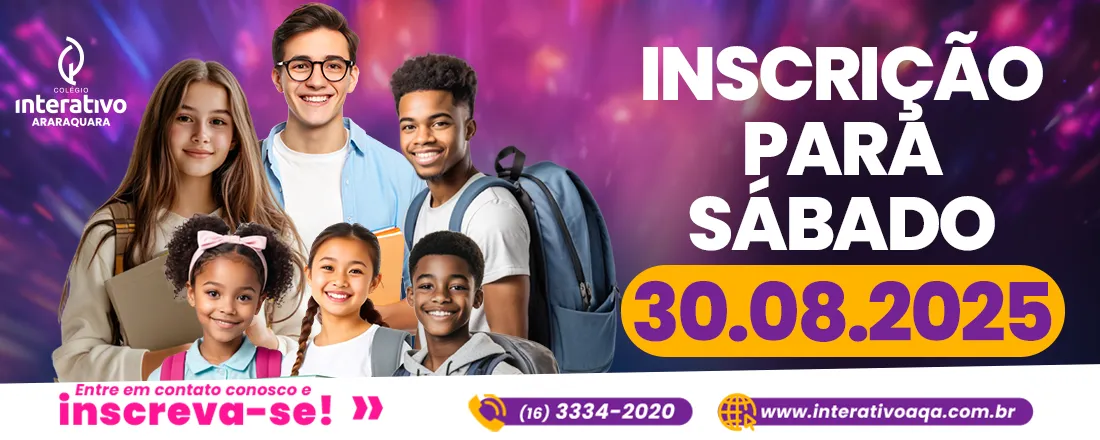 INTERATESTE 2025 inscrição para SÁBADO dia 30/08/2025 às 9 horas