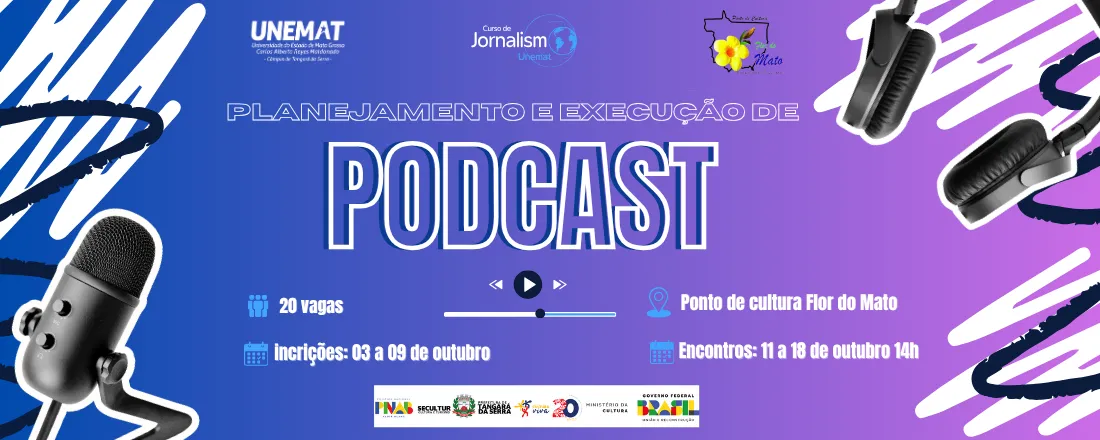 Planejamento e execução de podcast