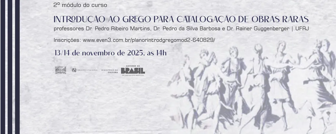 Curso Introdução ao grego para catalogação de obras raras - Módulo 2