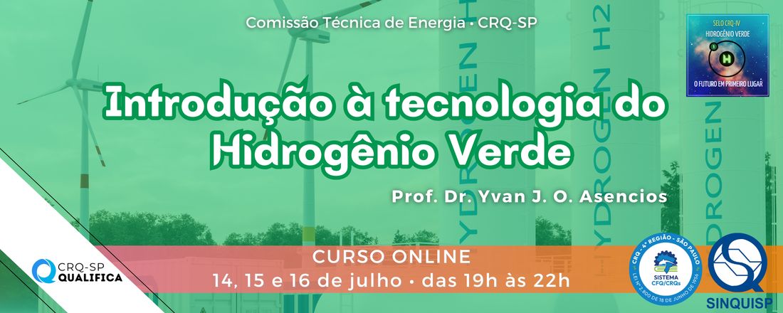 Curso Introdução à tecnologia do Hidrogênio Verde
