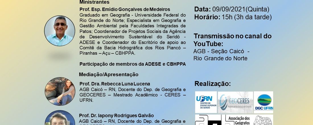 A AGÊNCIA DE DESENVOLVIMENTO SUSTENTÁVEL DO SERIDÓ - ADESE E O COMITÊ DA BACIA HIDROGRÁFICA DOS RIOS PIANCÓ-PIRANHAS-AÇU - CBHPPA: ARTICULAÇÕES PARA A SUSTENTABILIDADE DO SEMIÁRIDO NORDESTINO