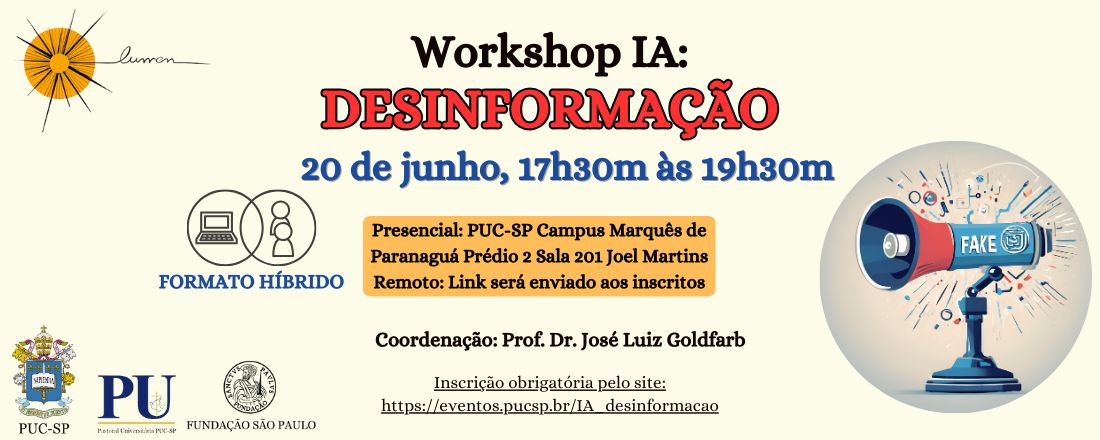 Workshop IA: Desinformação