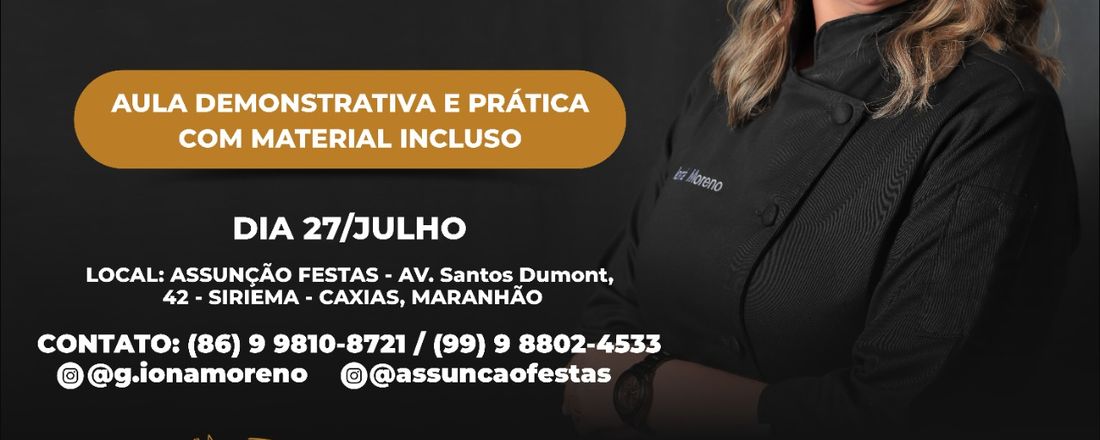 Curso básico de Chantininho - espátula e bico (Caxias-MA)