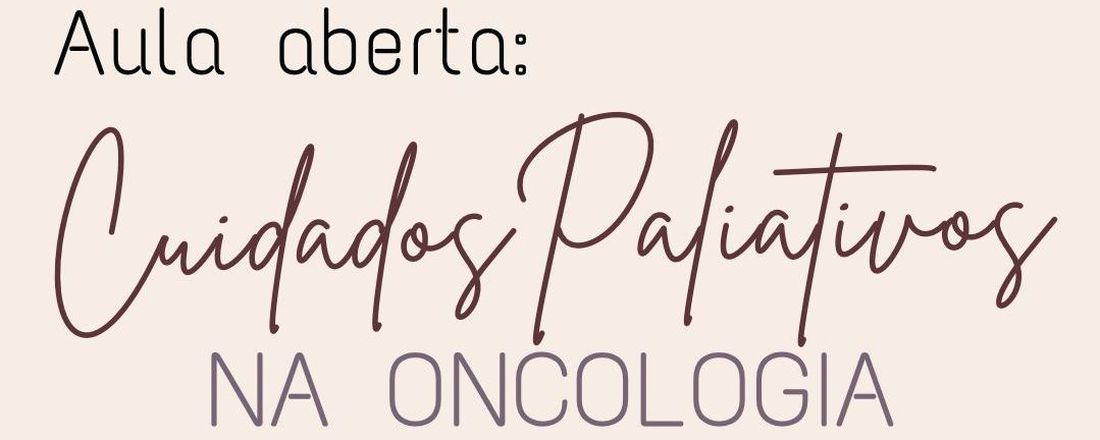 Cuidados Paliativos na Oncologia